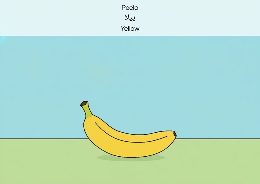 Flashcard: Yellow (پیلا)