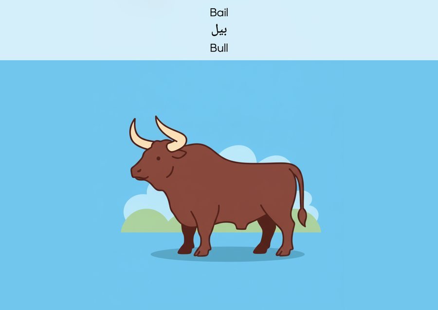 Flashcard: Bull (بیل)