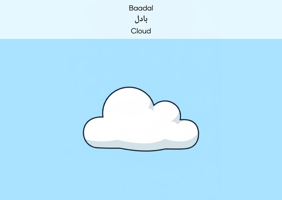 Flashcard: Cloud (بادل)